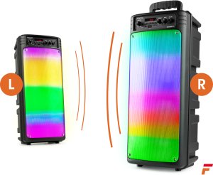 Głośnik Fenton Boombox głośnik mobilny BT BoomBox340 LED mic one size 15