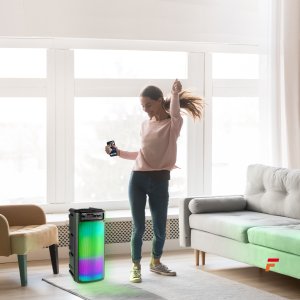 Głośnik Fenton Boombox głośnik mobilny BT BoomBox340 LED mic one size 17