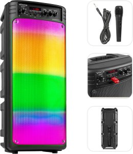 Głośnik Fenton Boombox głośnik mobilny BT BoomBox340 LED mic one size 2