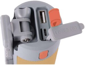 Przenośny głośnik wielofunkcyjny BT z selfie stick Orange one size 6