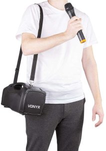 Vonyx Mobilny zestaw nagłośnieniowy PA ST014 z bezprzewodowym mikrofonem ręcznym one size 12