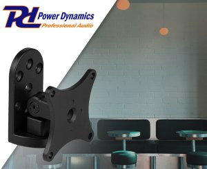 Uchwyt ścienny kolumnowy obracany do głośników PDW czarny PDWSB Power Dynamics one size 2