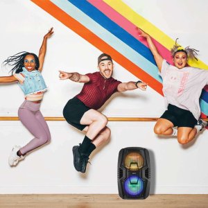 Głośnik Fenton Głośnik mobilny 2x 10" FT210LED, zestaw karaoke z Bluetooth - 700W one size 16