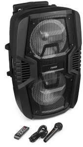Głośnik Fenton Głośnik mobilny 2x 10" FT210LED, zestaw karaoke z Bluetooth - 700W one size 9