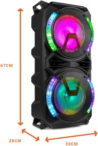 Głośnik Fenton Kolumna mobilna karaoke LIVE280 BT 900W one size 25