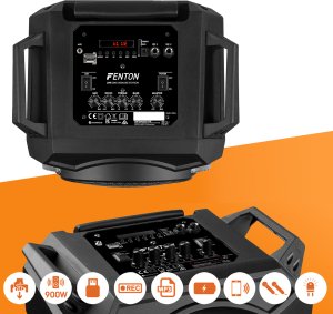 Głośnik Fenton Kolumna mobilna karaoke LIVE280 BT 900W one size 27