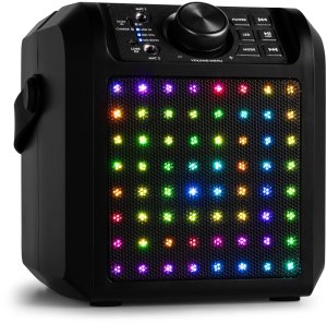 Głośnik Karaoke LED 2x mikrofon KAR50B Fenton Czarny one size 7