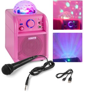 Głośnik z półkulą do karaoke LED BT RGB Vonyx SBS50P one size 1
