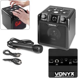Głośnik Vonyx Głośnik bluetooth z perkusją karaoke SBS50B-DRUM 50W BT czarny one size 2