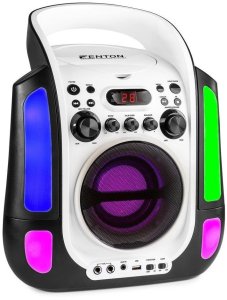 Karaoke system z CD i 2 mikrofonami SBS30W one size 4