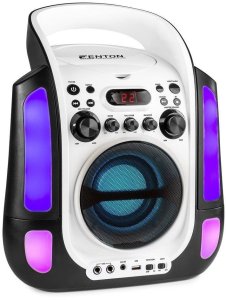 Karaoke system z CD i 2 mikrofonami SBS30W one size 5