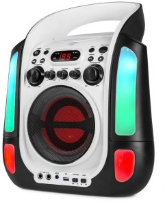 Karaoke system z CD i 2 mikrofonami SBS30W one size 6