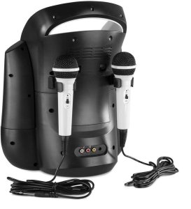 Karaoke system z CD i 2 mikrofonami SBS30W one size 8