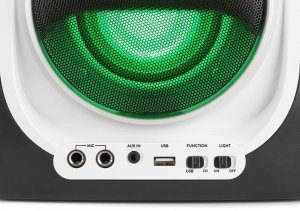 Karaoke system z CD i 2 mikrofonami SBS30W one size 10