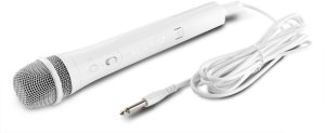 Mikrofon karaoke z oświetleniem LED RGB RGB KMD55W biały one size 6