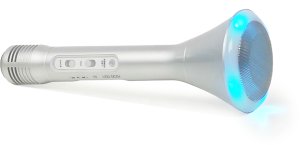 Mikrofon z głośnikiem do karaoke Party KAMIC kolor srebrny one size 4