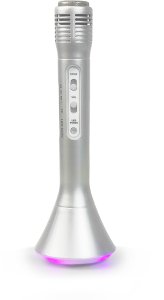 Mikrofon z głośnikiem do karaoke Party KAMIC kolor srebrny one size 5