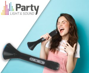 Mikrofon z głośnikiem do karaoke Party KAMIC kolor czarny one size 11