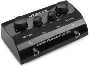 Zestaw do Karaoke z mikrofonami w kolorze czarnym one size 4