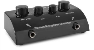 Zestaw do Karaoke z mikrofonami w kolorze czarnym one size 5