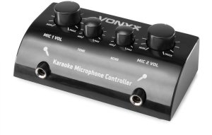 Zestaw do Karaoke z mikrofonami w kolorze czarnym one size 8