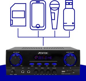 Fenton Wzmacniacz karaoke 2x 200W BT AV440 one size 6