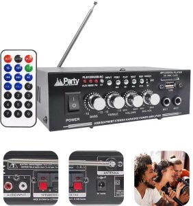 Party Light&Sound Wzmacniacz karaoke 2x 25W PLS1250USB-RC one size 2