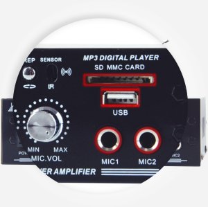 Party Light&Sound Wzmacniacz karaoke 2x 25W PLS1250USB-RC one size 22