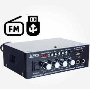 Party Light&Sound Wzmacniacz karaoke 2x 25W PLS1250USB-RC one size 24