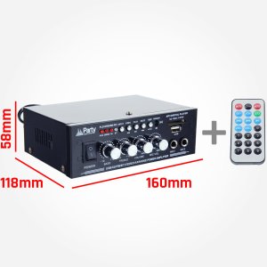 Party Light&Sound Wzmacniacz karaoke 2x 25W PLS1250USB-RC one size 27