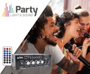 Party Light&Sound Wzmacniacz karaoke 2x 25W PLS1250USB-RC one size 3
