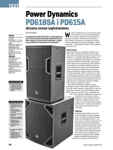 Subwoofer aktywny 18'' 700W PD618SA Power Dynamics one size 8