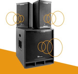 Zestaw nagłośnieniowy ComboSet 1800W subwoofer 18''18'' 2x kolumna 10" Power Dynamics one size 20