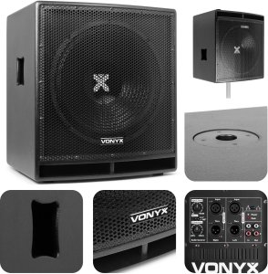 Subwoofer aktywny 15'' 800W Vonyx SWP15 PRO one size 1