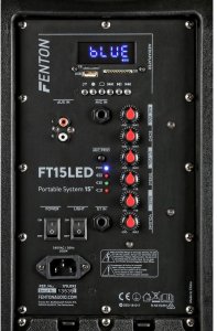 Głośnik Fenton Kolumna mobilna z mikrofonem FT15LED 15" 800W one size 6