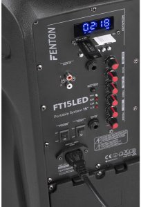 Głośnik Fenton Kolumna mobilna z mikrofonem FT15LED 15" 800W one size 7