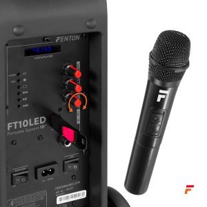 Kolumna mobilna z mikrofonem Fenton FT10LED 10 " 450W bluetooth one size 17