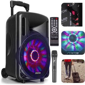 Kolumna mobilna z mikrofonem Fenton FT10LED 10 " 450W bluetooth one size 18