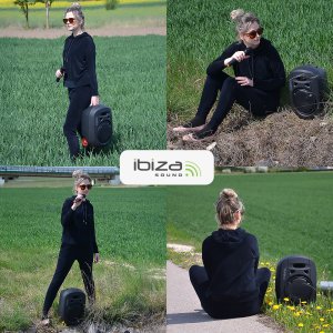 Kolumna mobilna Ibiza PORT8UHF-MKII-TWS one size 45