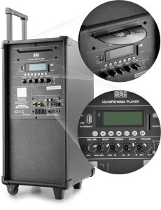 Kolumna mobilna Ibiza PORT8MINI CD MP3 Player one size 10