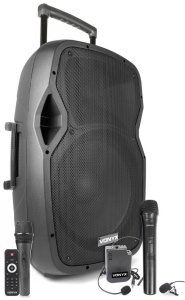 Kolumna mobilna z mikrofonami 800W Vonyx AP1500PA 15" one size 1