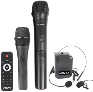 Głośnik Vonyx Kolumna mobilna z mikrofonami 800W AP1500PA 15" one size 9