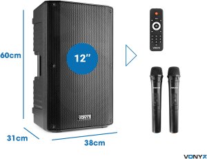 Głośnik Vonyx Kolumna mobilna PORT VSA500 12" one size 15