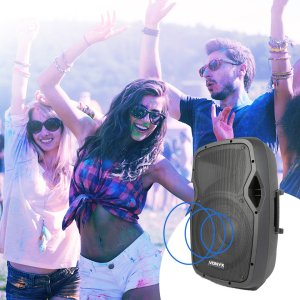 Kolumna mobilna z mikrofonami 600W Vonyx AP1200PA 12" one size 13