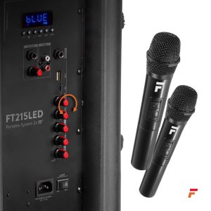 Kolumna aktywna mobilna LED FT215LED 2x 15" 1600W Fenton one size 12