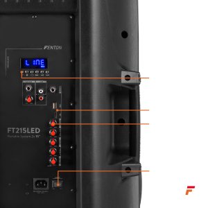 Kolumna aktywna mobilna LED FT215LED 2x 15" 1600W Fenton one size 14