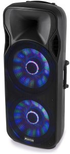 Kolumna aktywna mobilna LED FT215LED 2x 15" 1600W Fenton one size 18