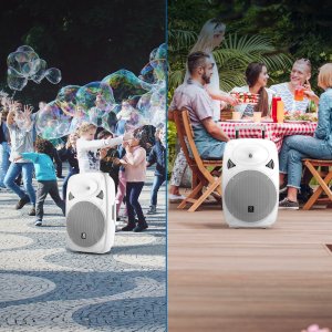 Kolumna z mikrofonami/ nagłośnienie mobilne Verve46 15Vonyx biały one size 15