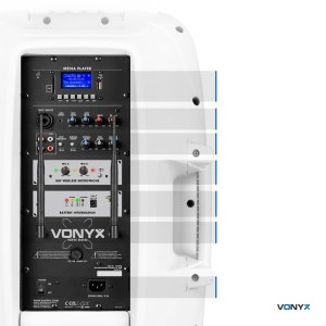 Kolumna z mikrofonami/ nagłośnienie mobilne Verve46 15Vonyx biały one size 16