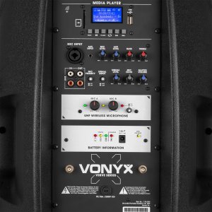 Kolumna z mikrofonami/ nagłośnienie mobilne Verve46 15Vonyx one size 12